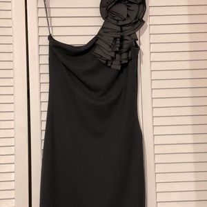Black off the shoulder dress